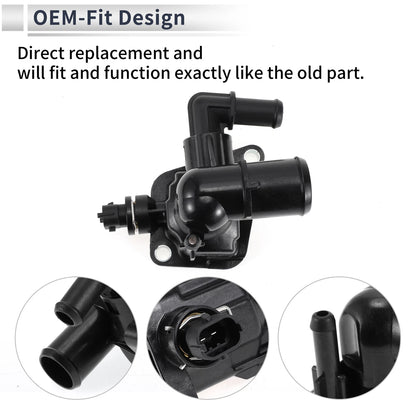 Engine Coolant Thermostat Housing Assembly for Vauxhall Corsa Astra Meriva (2006–2014)