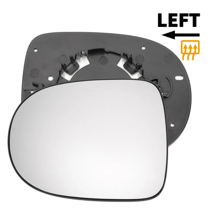Left Side Heated Convex Mirror Glass for Renault Clio Twingo