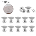 12Pcs Silver Vintage Mini Knob Pull Handle for Drawer Cabinet