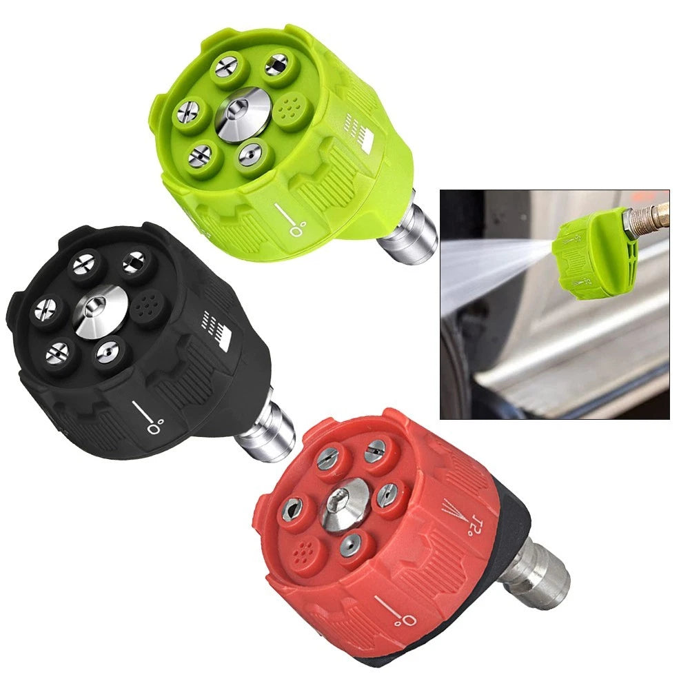 3X 6 in 1 Pressure Washer Nozzles for Quick Change 4000 PSI