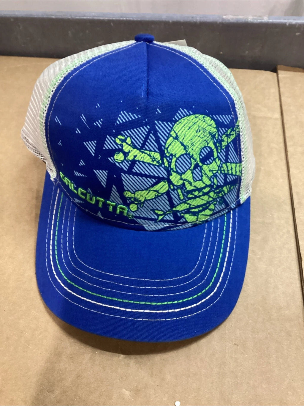 Cap for Calcutta BRS121030 (Youth, Blue/White, Adjustable)