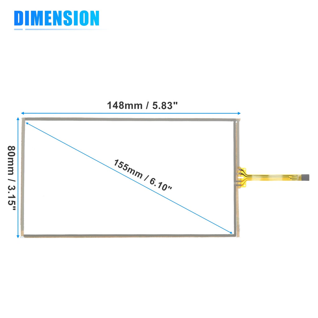 6.1 Inch Touch Screen Replacement for Toyota 4Runner (2014)