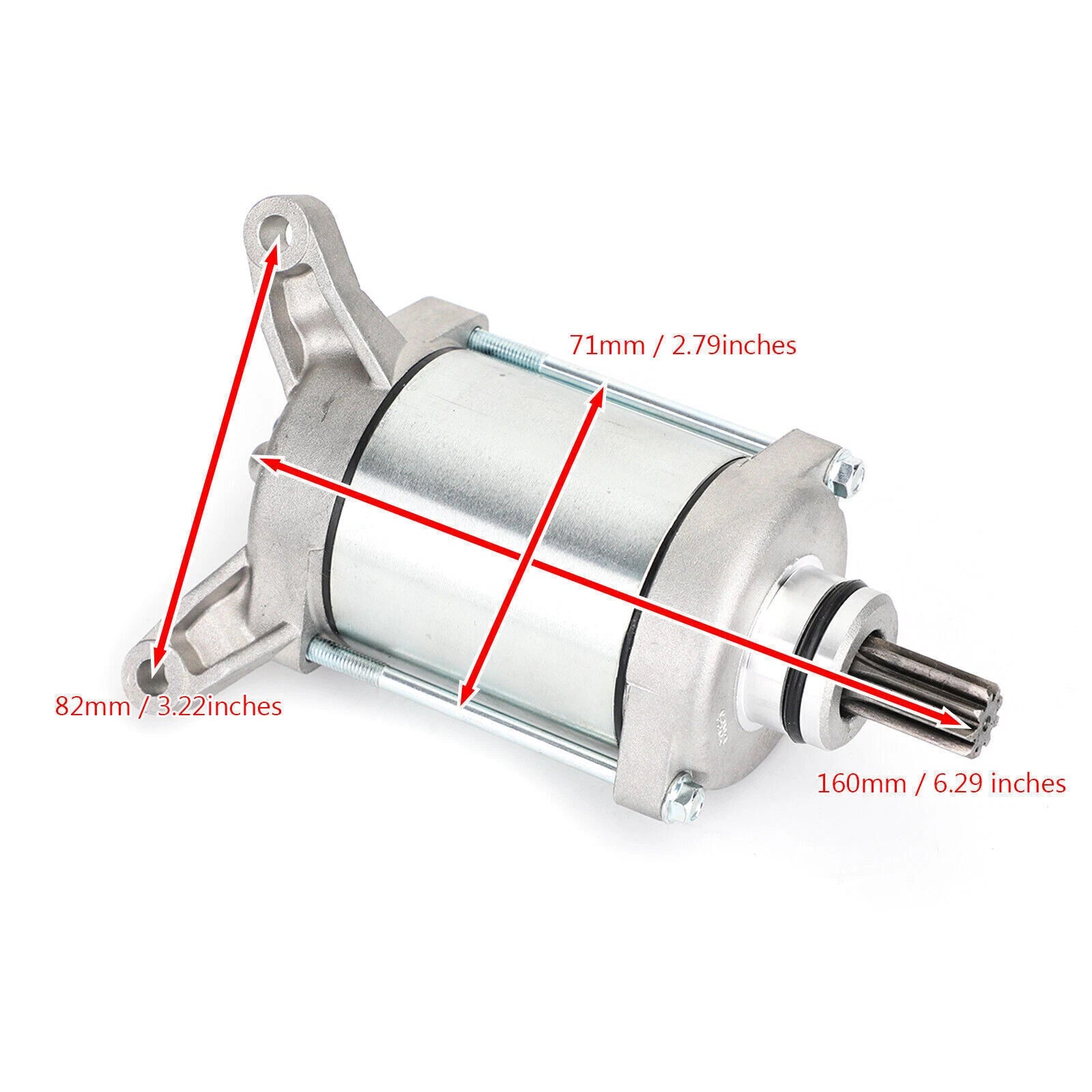 Starter Motor for Yamaha YFM450FWA Grizzly, YFM450FWAD Kodiak EPS (2011–2016)