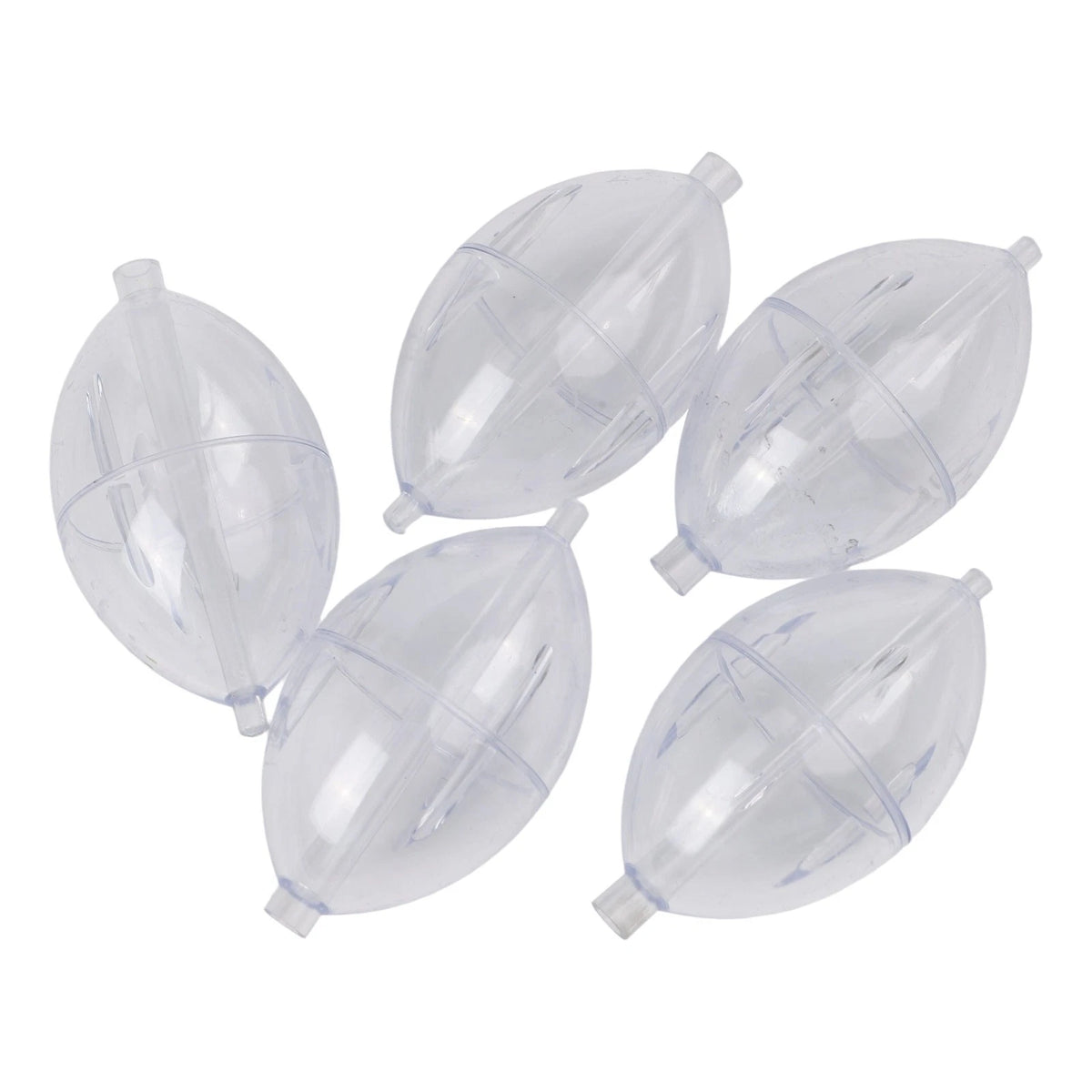 5pcs Transparent Fishing Floats for Enhanced Casting Techniques