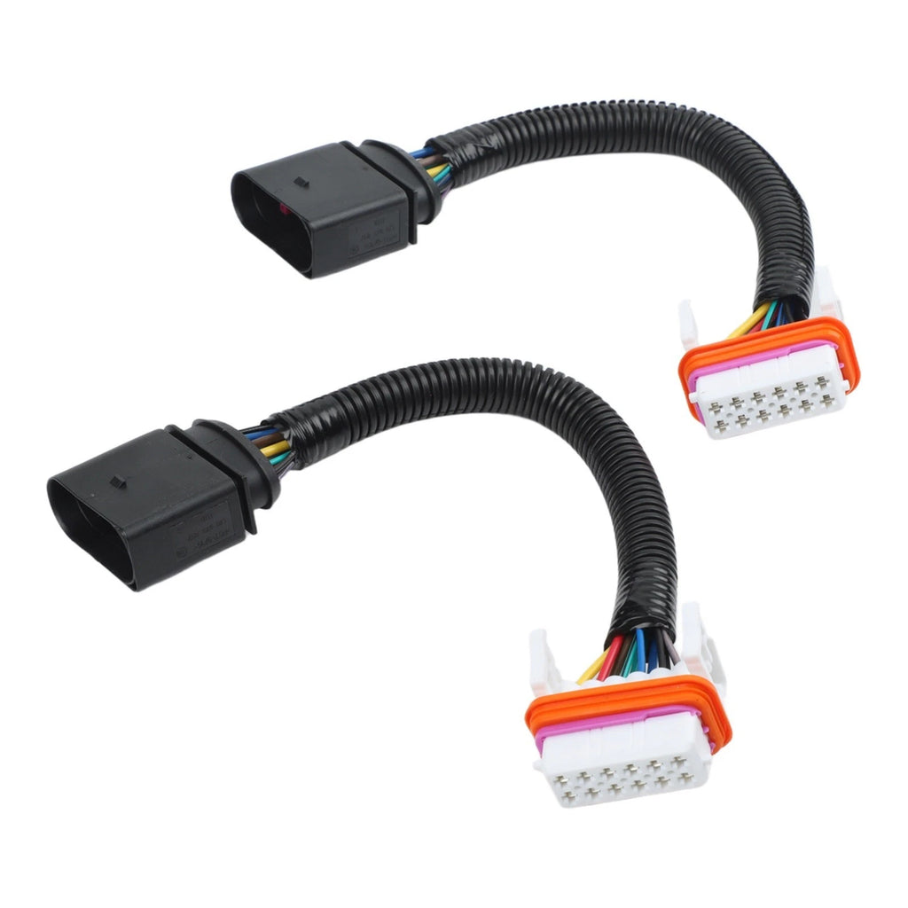 2X Headlight Wiring Harness Adapter for Touareg (2004–2007)
