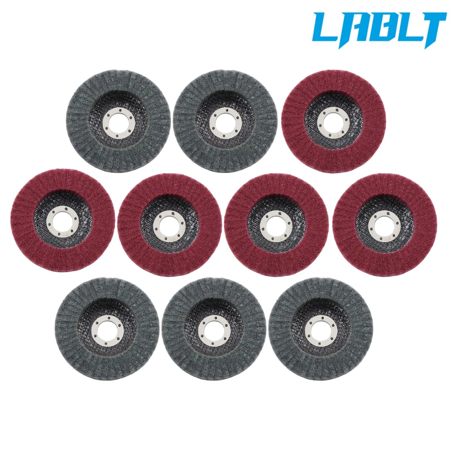 10Pcs 4.5 Inch Angle Grinder Scour Flap Disc 320 & 600 Grit