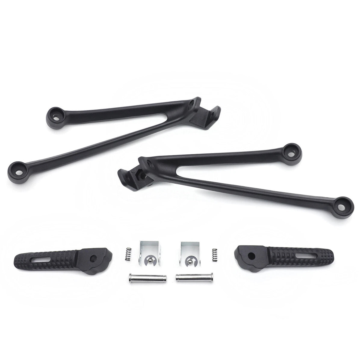 Black Rear Passenger Foot Pegs & Brackets for BMW S1000RR (2010–2018)