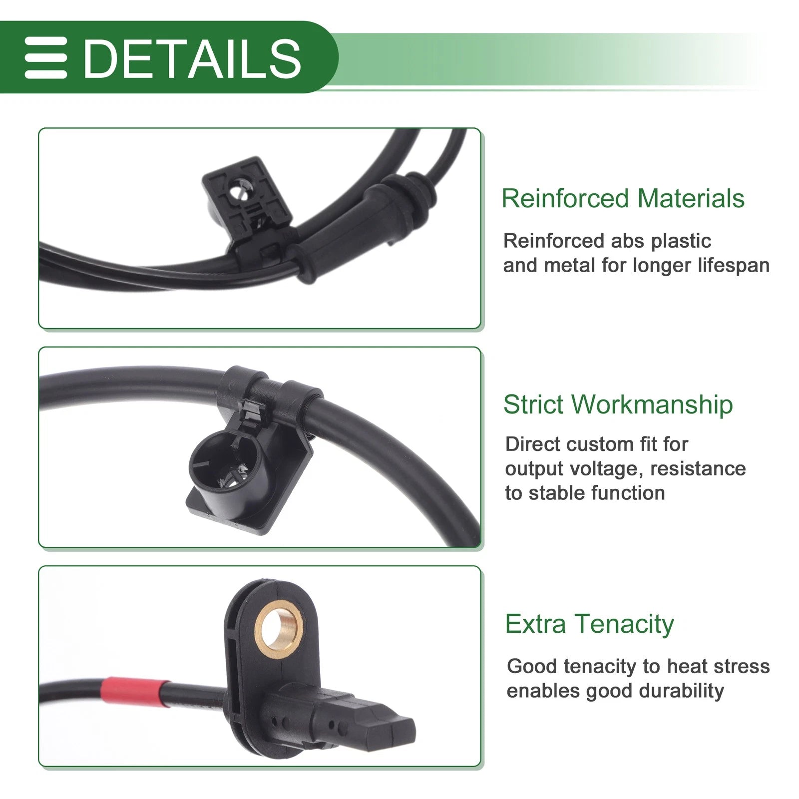 Wheel Speed Sensor Right Front Replacement for Hyundai Santa Fe (2001–2012)