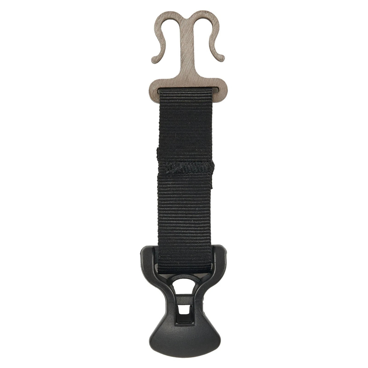 Rope Holder Buckle for Tent Setup (85x20mm) - Black Connection Fixation