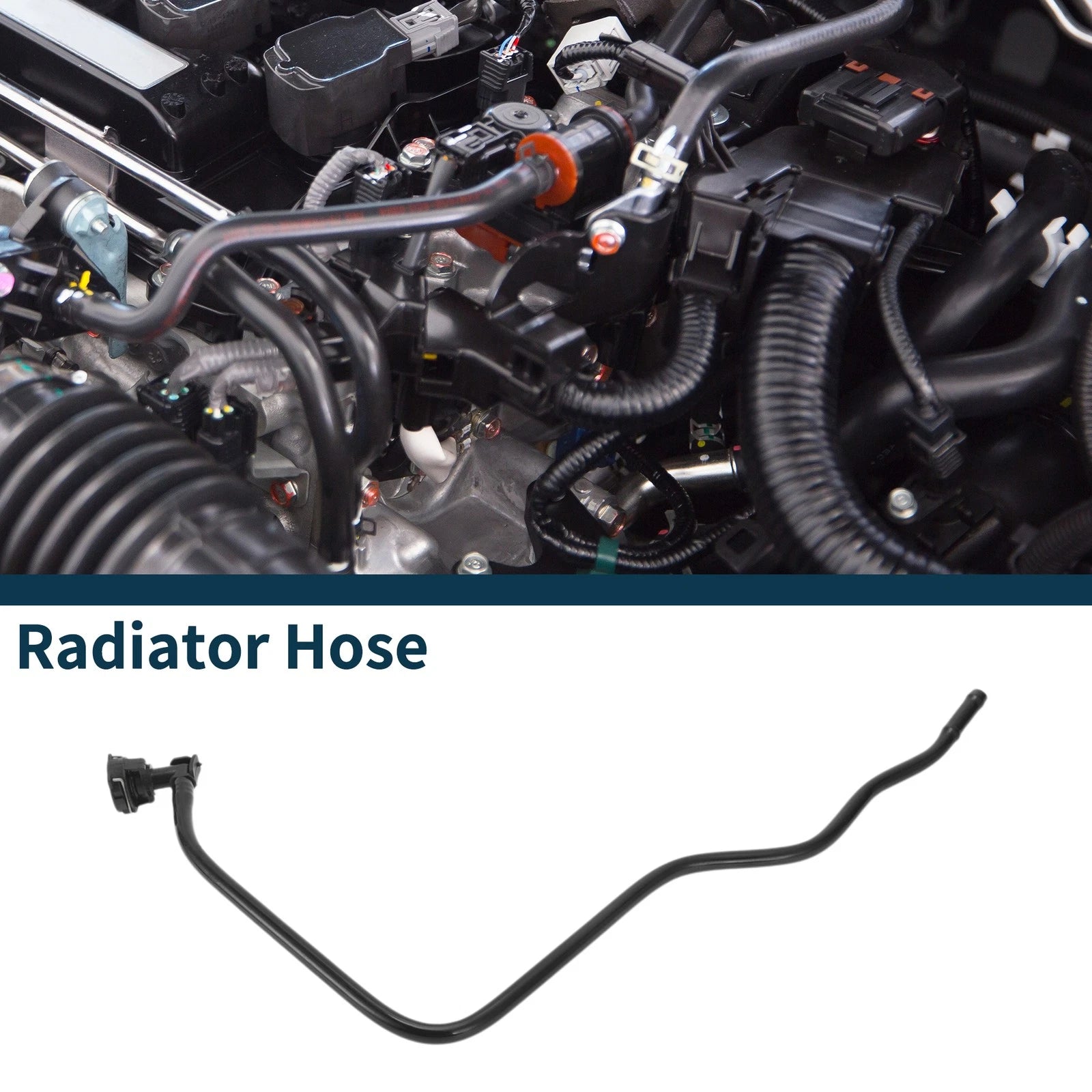 Radiator Coolant Hose Pipe Replacement for Audi A8 2013–2014 Plastic 1 Pc
