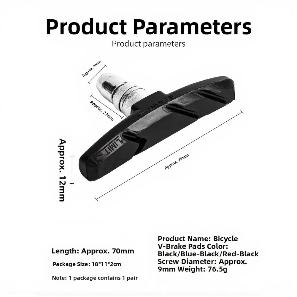 V-Brake Pads for Mountain Bike V Brake Systems (2010–2023)