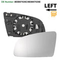 Heated Left Side Mirror Glass Replacement for Audi A3 A4 A6 (2003–2008)