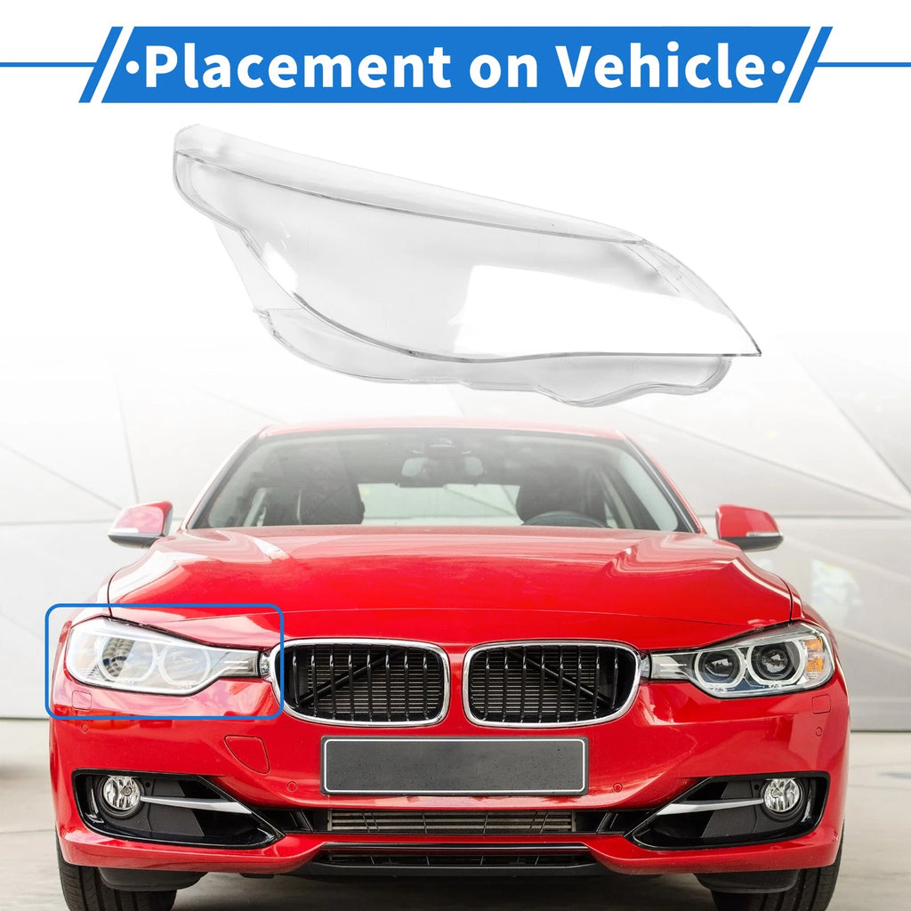 Headlight Lens Cover Front Right Replacement for BMW 5 Series E60 (2004–2010)