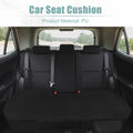 Back Seat Cushion for Universal Cars (Black PU Leather)