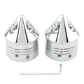 1 Pair Front Wheel Axle Nut Covers for Harley Touring Road Glide Dyna Softail (–)