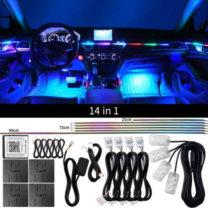 14 In 1 RGB LED Ambient Light for Car (Universal)