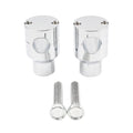7/8" 22mm Handlebar Riser Clamp Mount Kit Chrome for Harley Honda