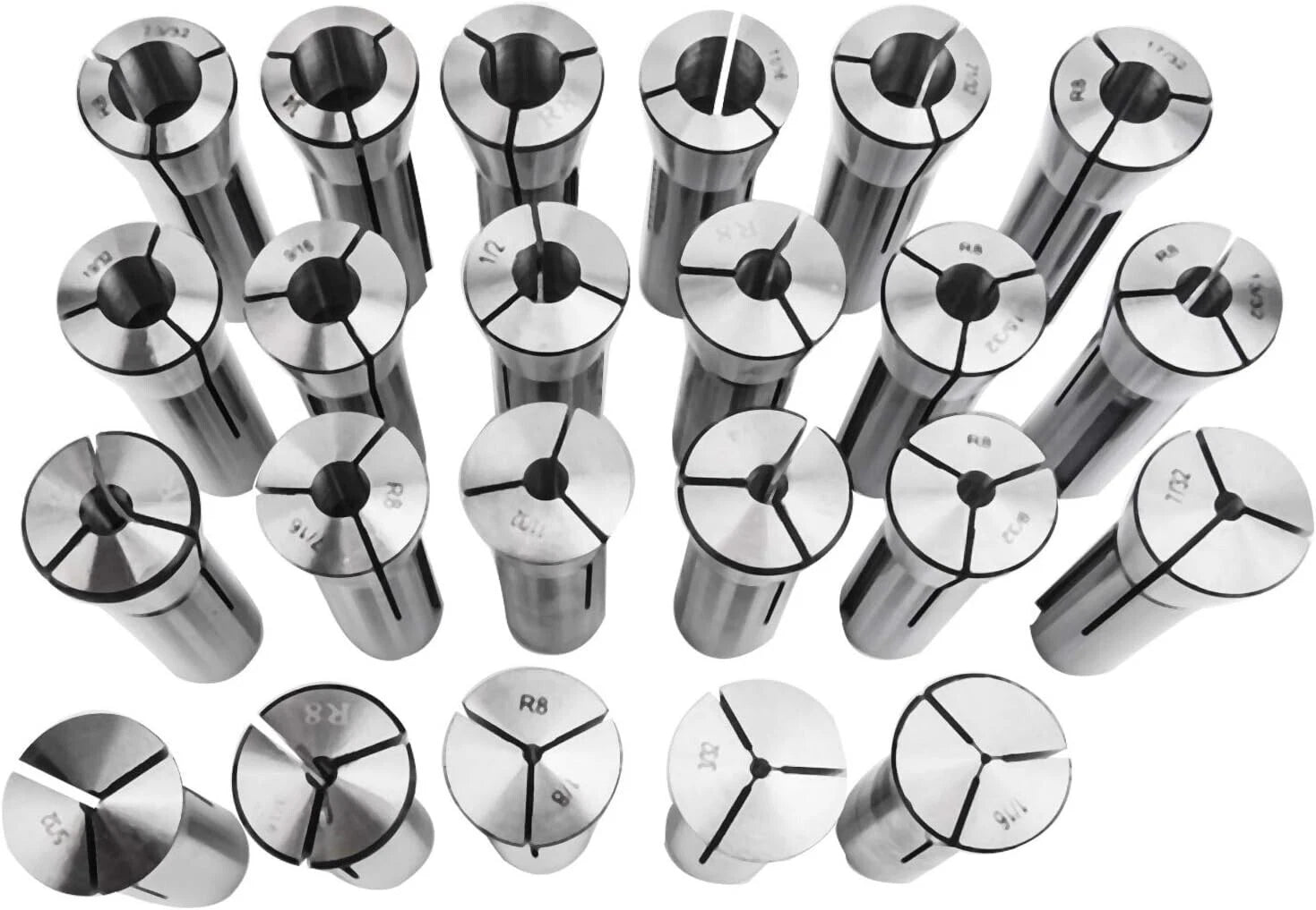 23X R8 Collet Set 1/16-3/4" for Bridgeport (0006)