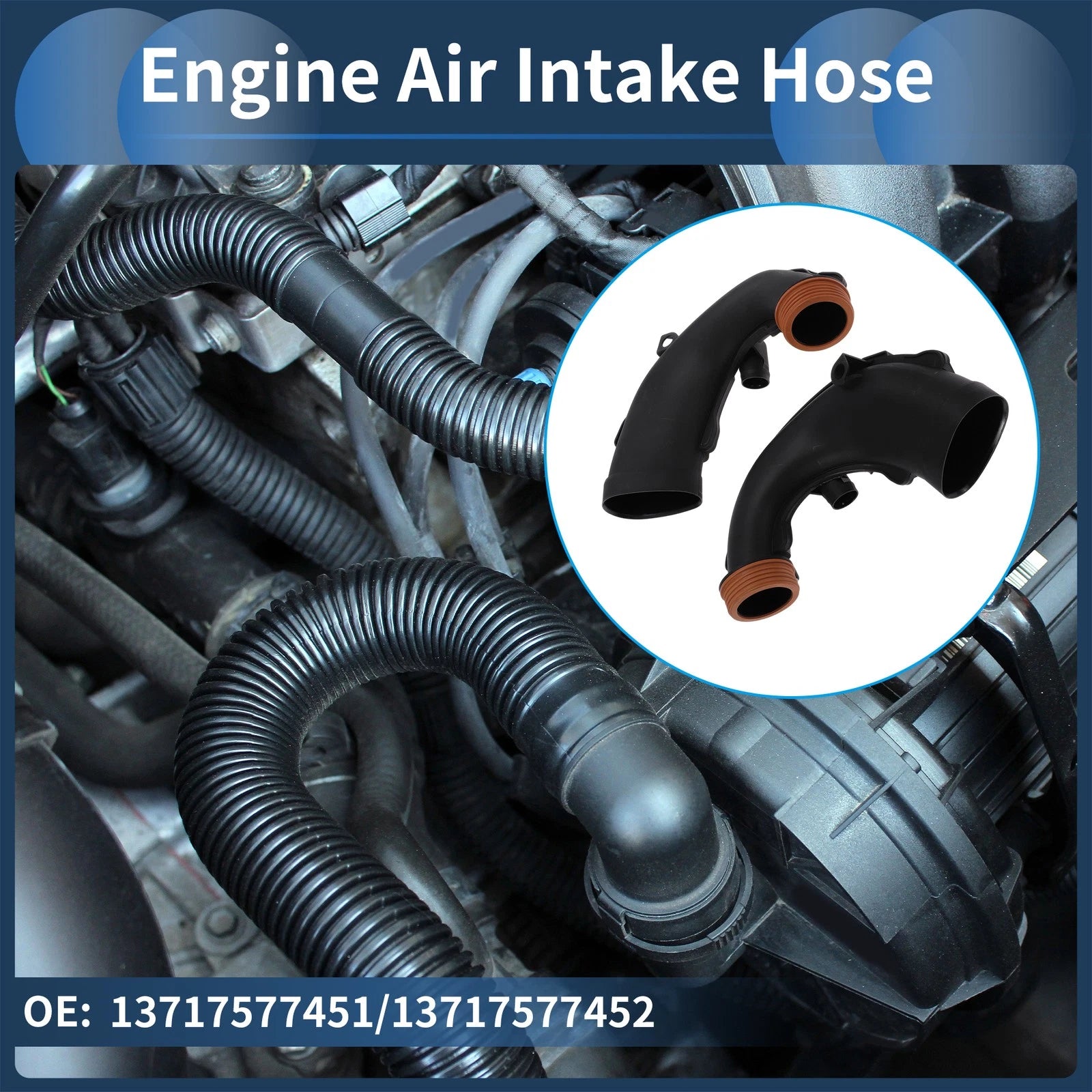 Engine Air Intake Hose Replacement for BMW 5 6 7 X5 X6 E70 (2008–2013)
