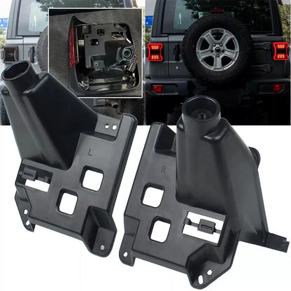 Left+Right For 2018-2024 Jeep Wrangler JL Rear Tail Light Bracket Holder Black