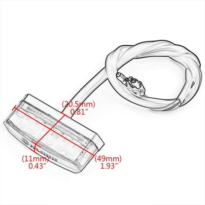 6X LED Tail Light for Universal Applications (12V)