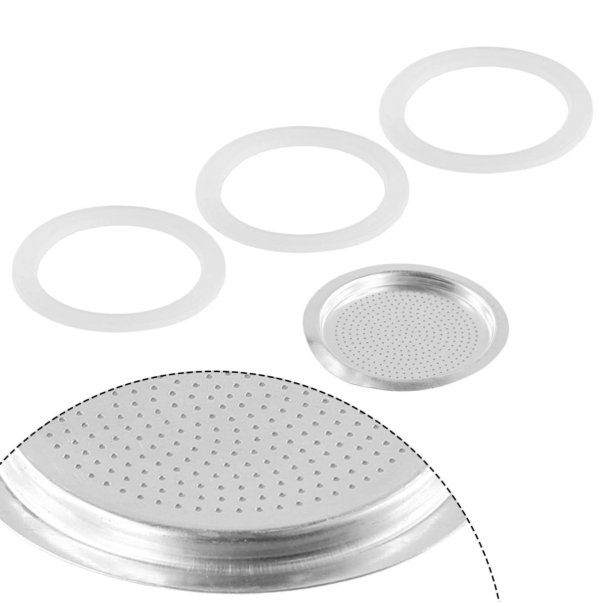 Silicone Gasket Seals for Espresso Pot (Easy to Clean)
