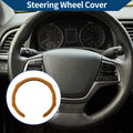 Steering Wheel Cover for Car (14.96", Brown)