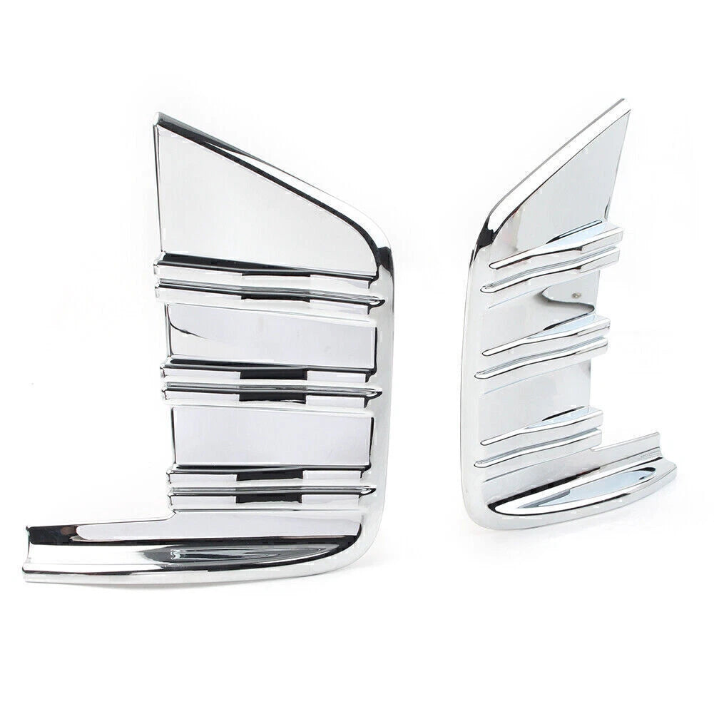 2X Front Fog Light Cover Trim for Chevrolet Silverado 1500 (2019–2020) Chrome
