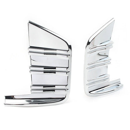 2X Front Fog Light Cover Trim for Chevrolet Silverado 1500 (2019–2020) Chrome
