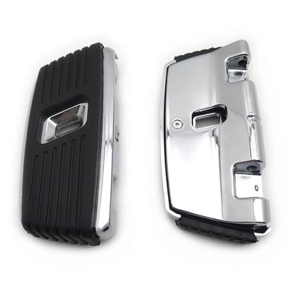 Hana Square Passenger Footboard Black for Harley Dyna/Softail (2006–2019)