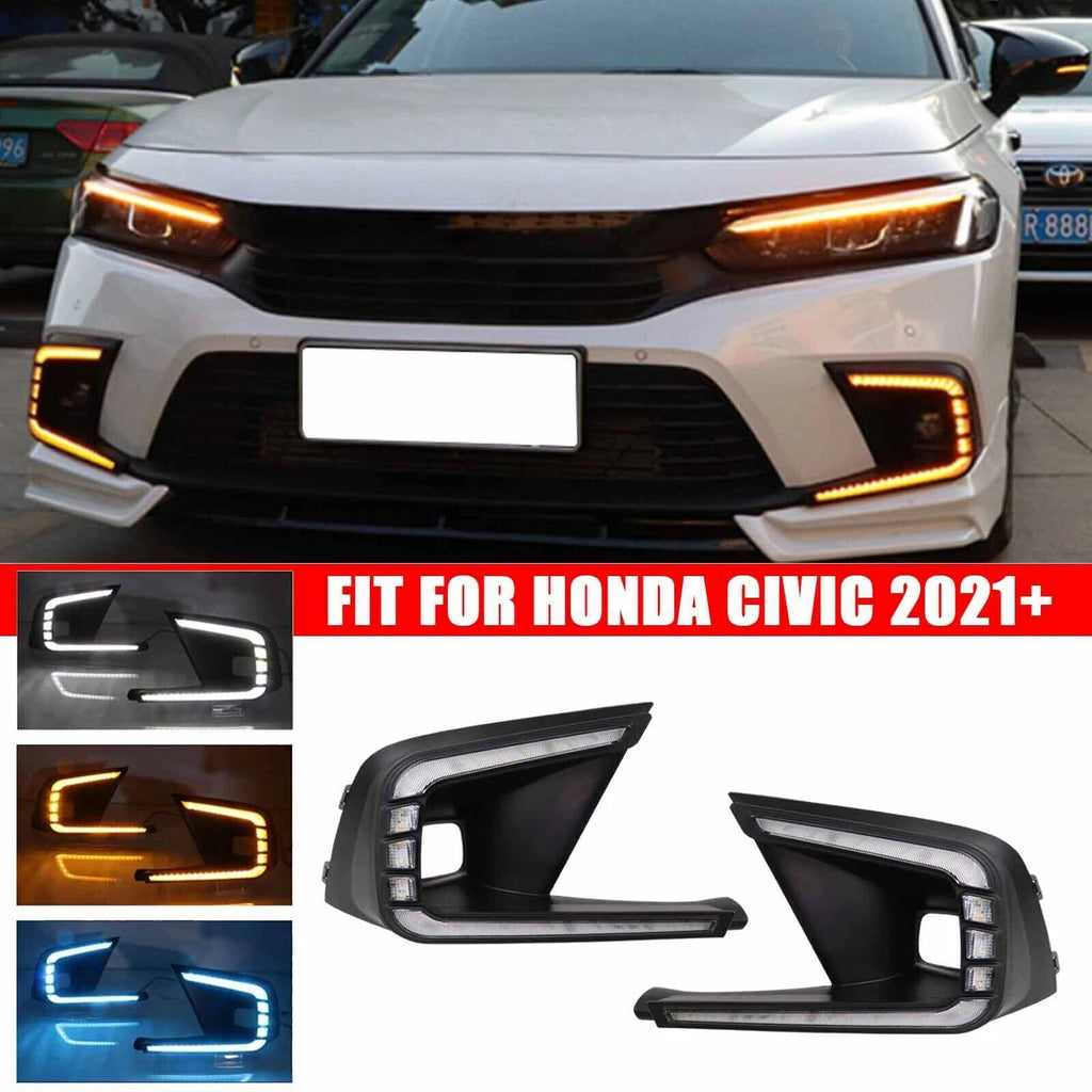 LED Fog Lamp Daytime Running Lights for Honda Civic (2022–2023)