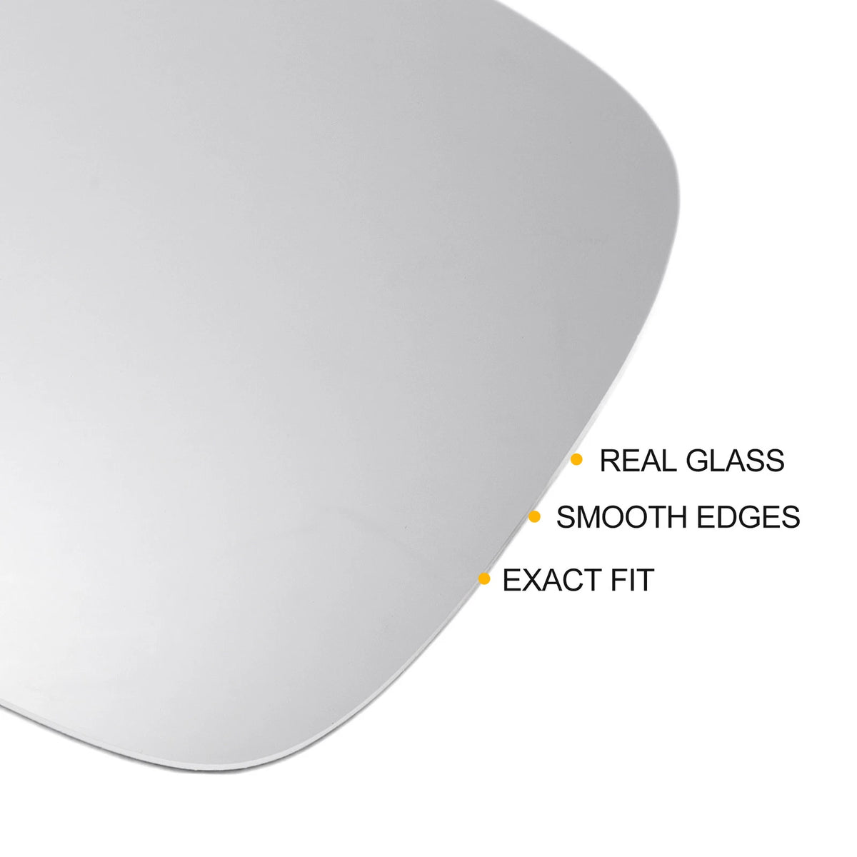 Left Side Heated Convex Mirror Glass for Fiat Panda (2010–2020)