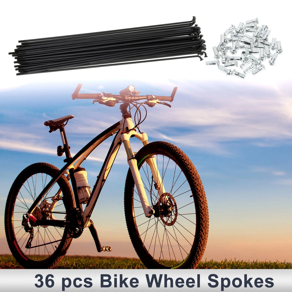 Bicycle Spokes Nipple 12G 255mm Carbon Steel Black Universal (Universal)