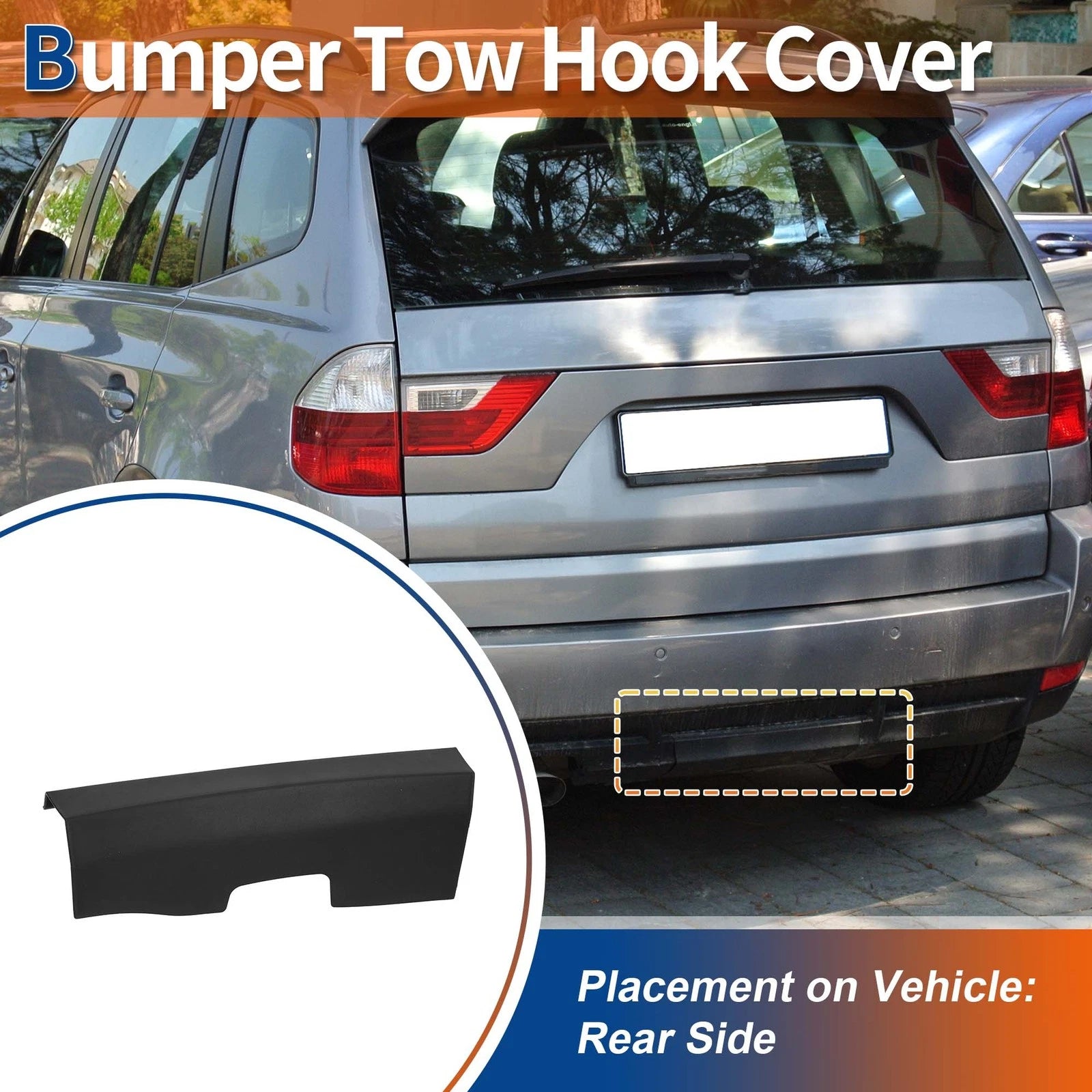 Rear Tow Hook Cover Replacement for BMW X3 E83 (2006–2010)