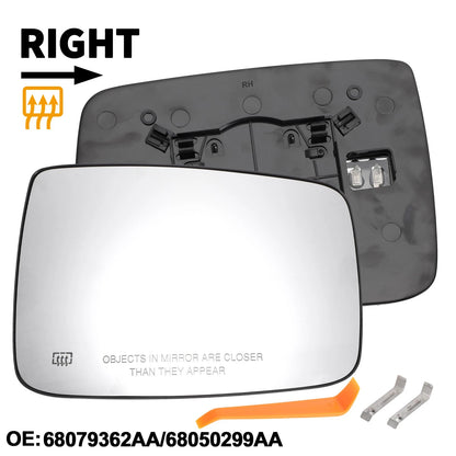 Heated Right Passenger Side Mirror Glass for Dodge RAM 1500 2500