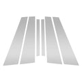 Door Pillar Window Trim 6 Pcs for BMW 7-Series (2017–2022) Silver Tone