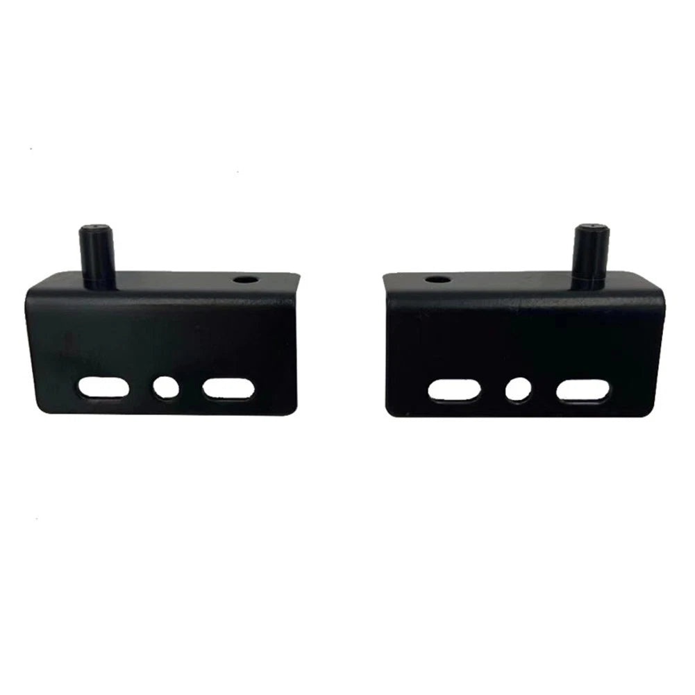 Set of 2 Black Concealed Shaft Door Hinges for
