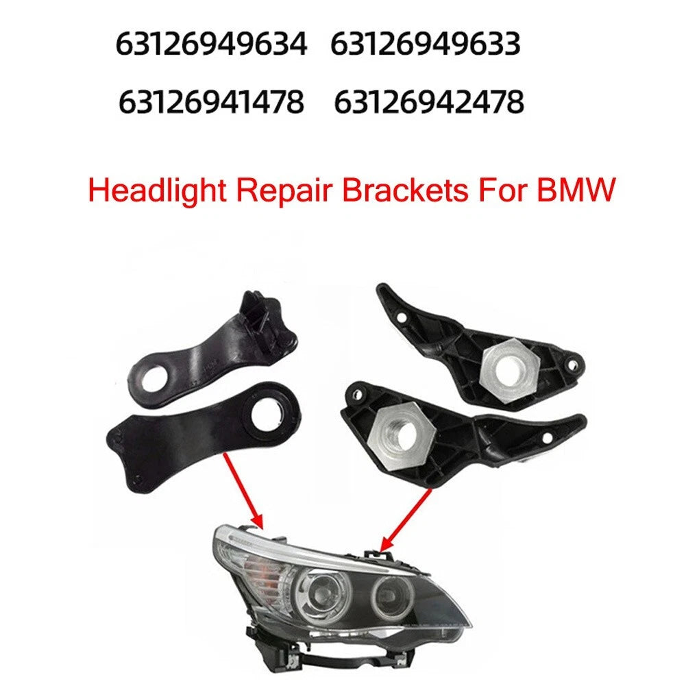 Headlamp Mounting Bracket Repair Kit for BMW E60 E61 525i 530i 540i 545i 550i (2006–2010)