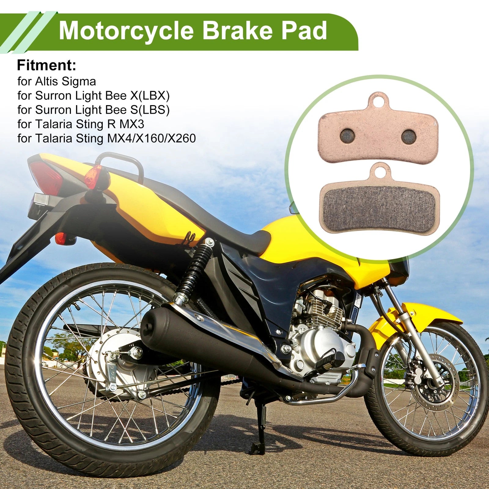 Brake Pad Set for Surron Light Bee Iron (1 pcs)