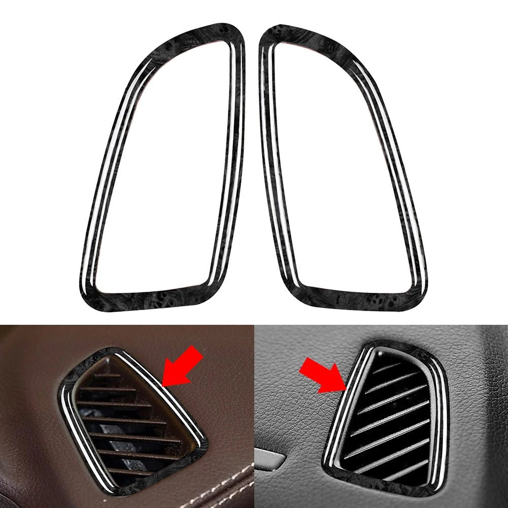 2X Dashboard Air Vent Cover Trim for Benz C GLC Class W205 X253 (2015–2020)
