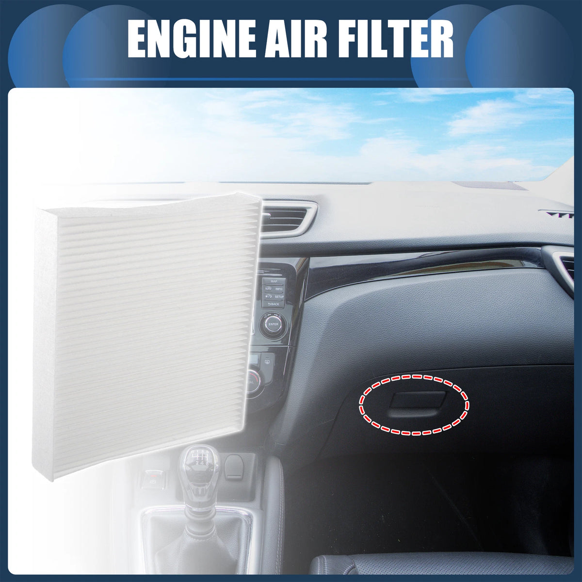 Engine Air Filter No. 272776CA0A/27277-6CA0A for Nissan Altima (2019–2022)