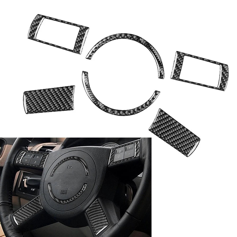 6pc Steering Wheel Cover Set for Chrysler 300 300C Dodge Magnum (2005–2010)