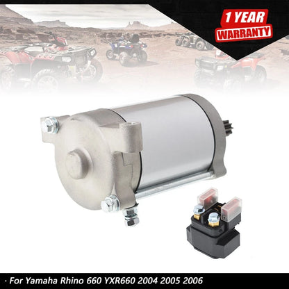 Starter & Relay Solenoid for Yamaha Rhino YXR450 (2006)