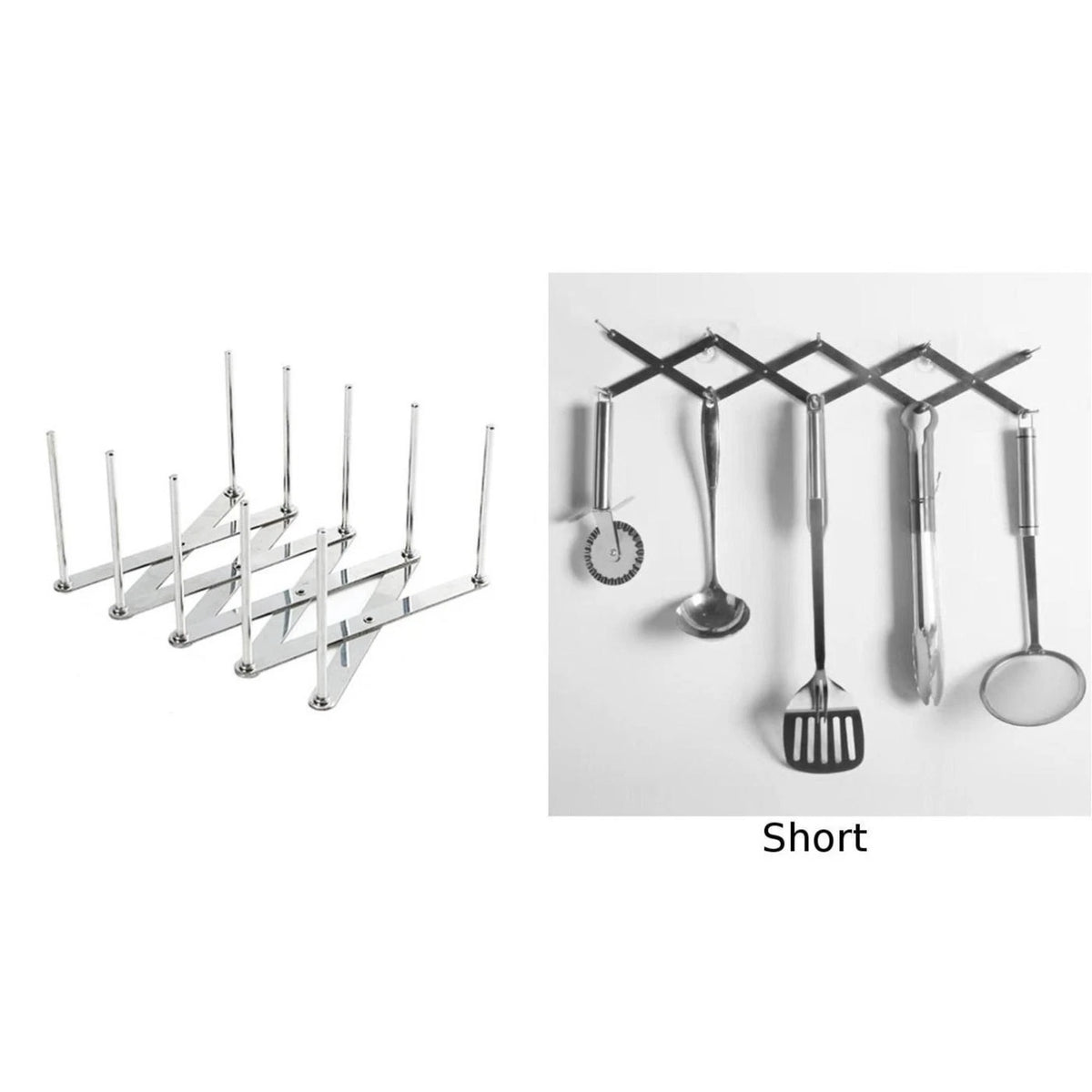 Lightweight Collapsible Dish Rack in Stainless Steel for Easy Handling
