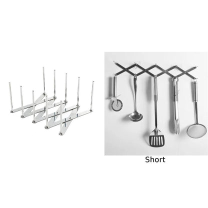 Lightweight Collapsible Dish Rack in Stainless Steel for Easy Handling