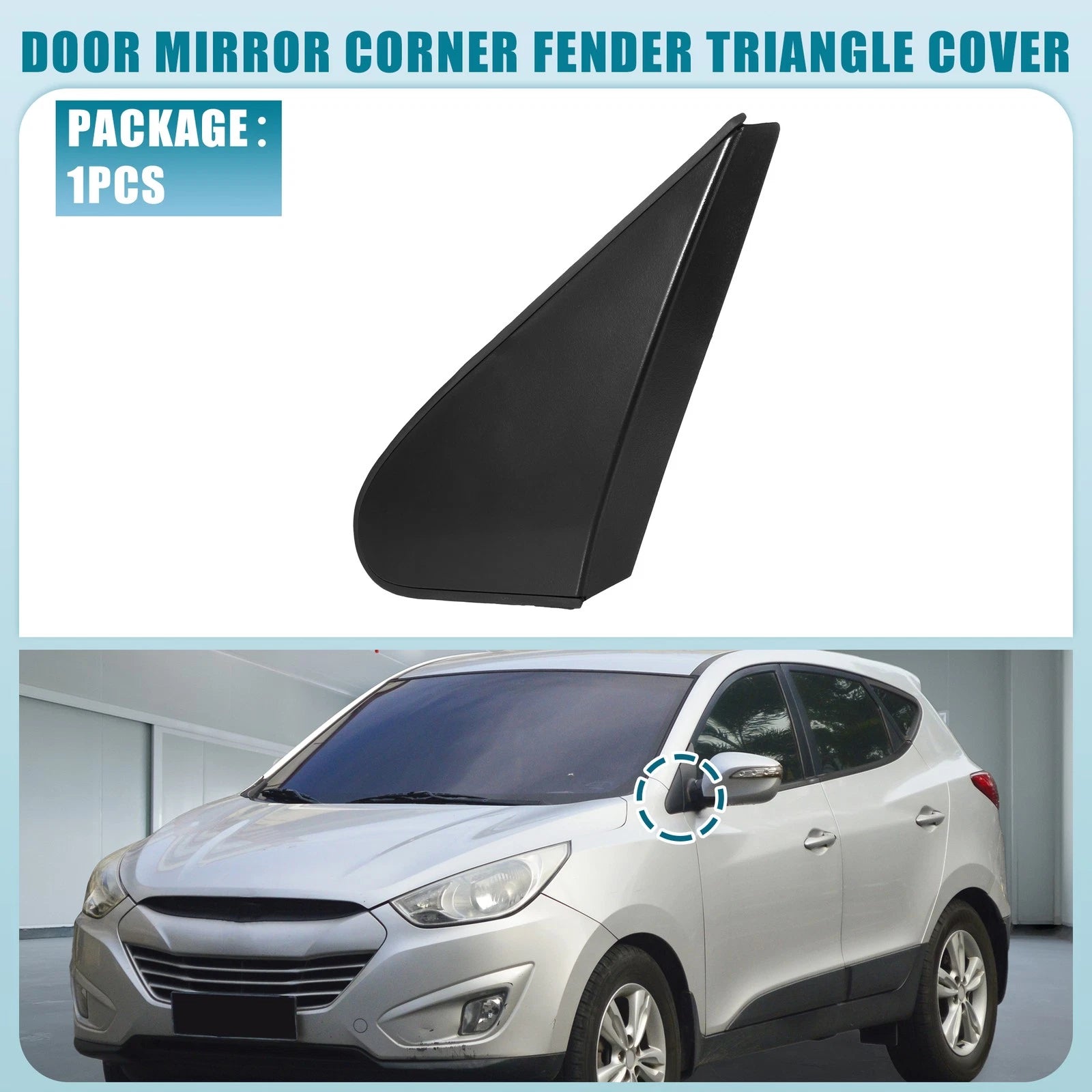 Left Front Bumper Corner Fender Triangle Cover Replacement for Hyundai Tucson (2016–2021)