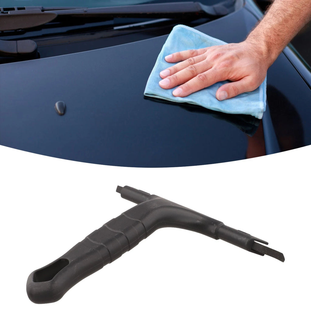 Silicone Wiper with Scraper for Window Cleaning (Universal Fit)