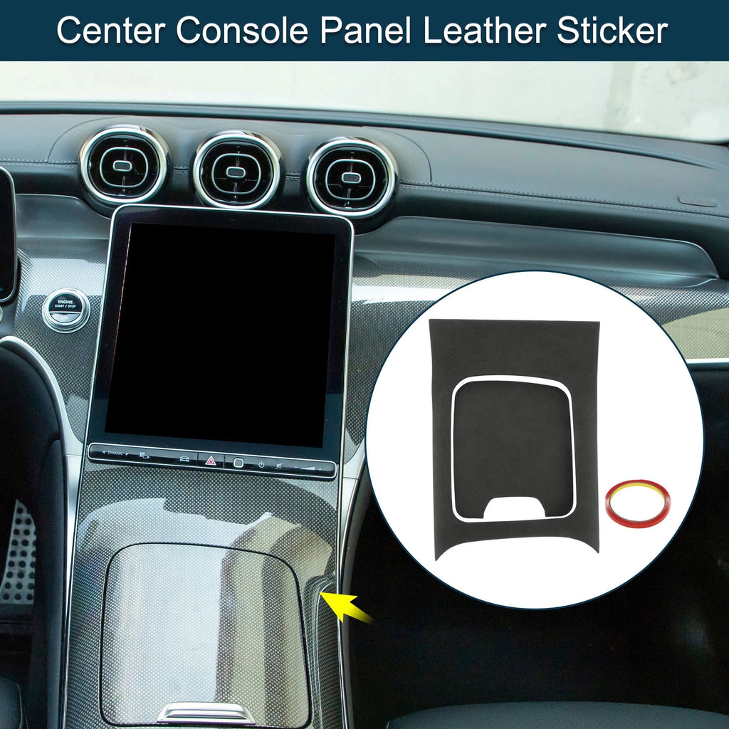 Center Console Panel Sticker Matte Black 1 Set for Mercedes-Benz GLC Class (2023–2025)