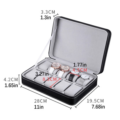 Watch Box Organizer for Wristwatch Display (6/10/12 Slot)