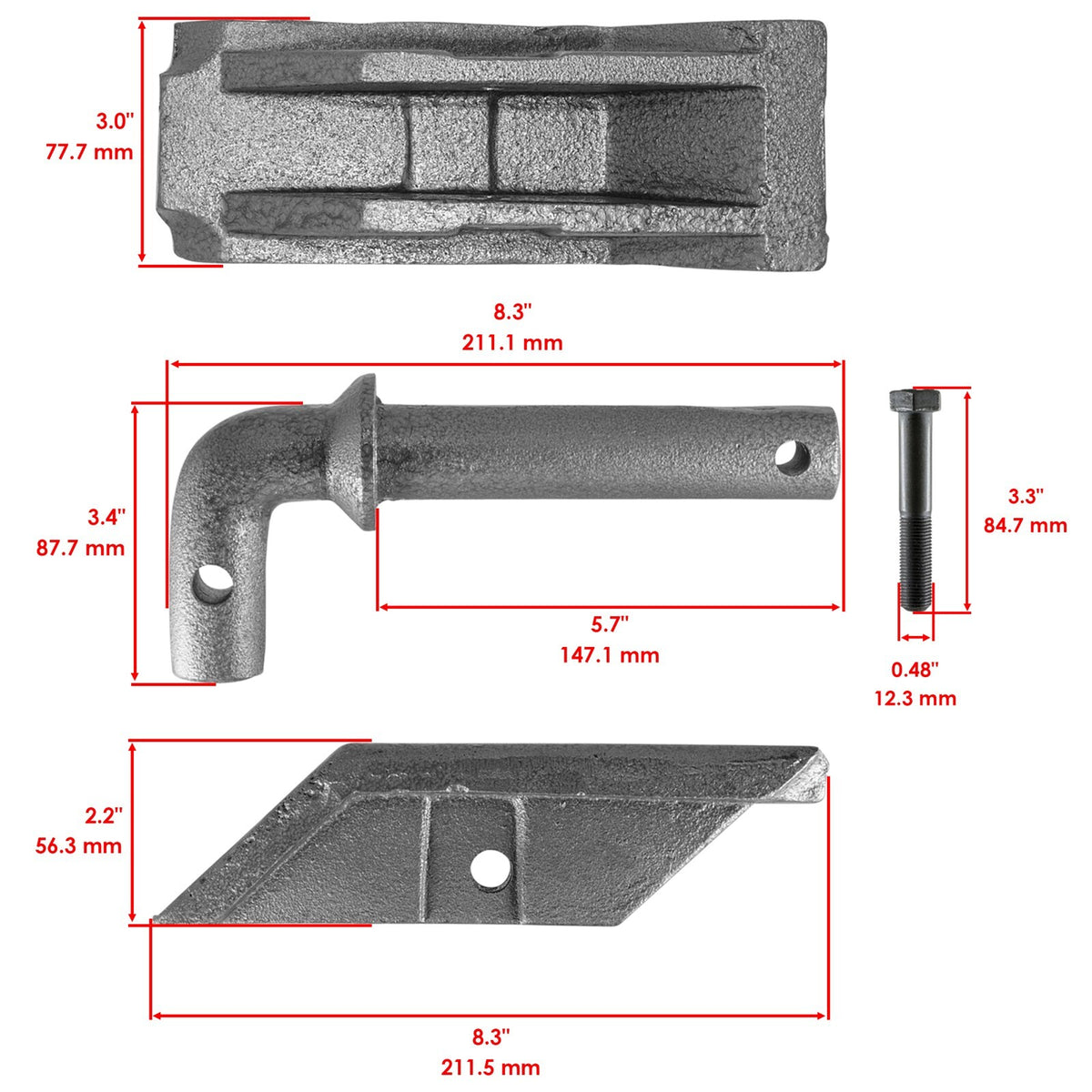 Snow Plow Foot Shoe Replacement for Meyer Buyers Diamond STW60 (2000–2010)
